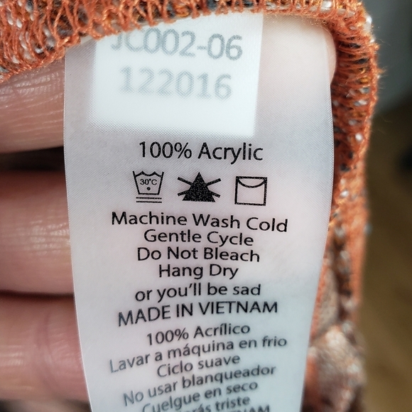 CL🚨 LuLaRoe Marled Cardigan Duster Vest size Medium Brown Cream Gray - Picture 7 of 9
